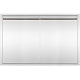 Atatod Outdoor Kitchen Double Door Stainless Steel,36" W x 24" H BBQ Double Door w/Double Wall Door Access Panel,Flush Mount for Outdoor Kitchen and BBQ Island