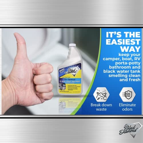 GET SERIOUS RV, Boat, Camper Chemical Toilet Holding Tank Treatment and