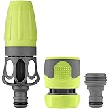 Flexzilla HFZGAK01 3-Piece Quick Connect Fittings Nozzle Kit, ZillaGreen