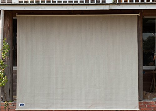 Cool Area 6ft x 6ft Outdoor Cordless Roller Sun Shade for Proch Patio in color Sesame