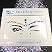 rainbow face gems festival halloween face jewels crystals bindi body jewels temporary tattoo face jewel stickers for festival pride makeup