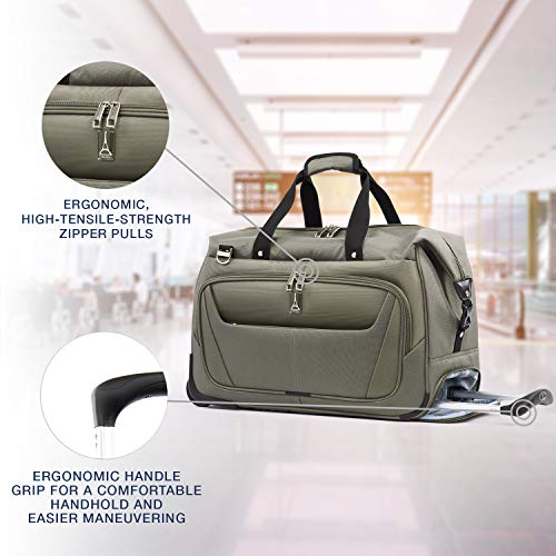 Travelpro Maxlite 5 CarryOn Rolling Duffel Bag, Slate Green, 20Inch
