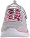Skechers Kids Girls' Swirly Shimmer Time Running Shoe,Light Gray/Multi,