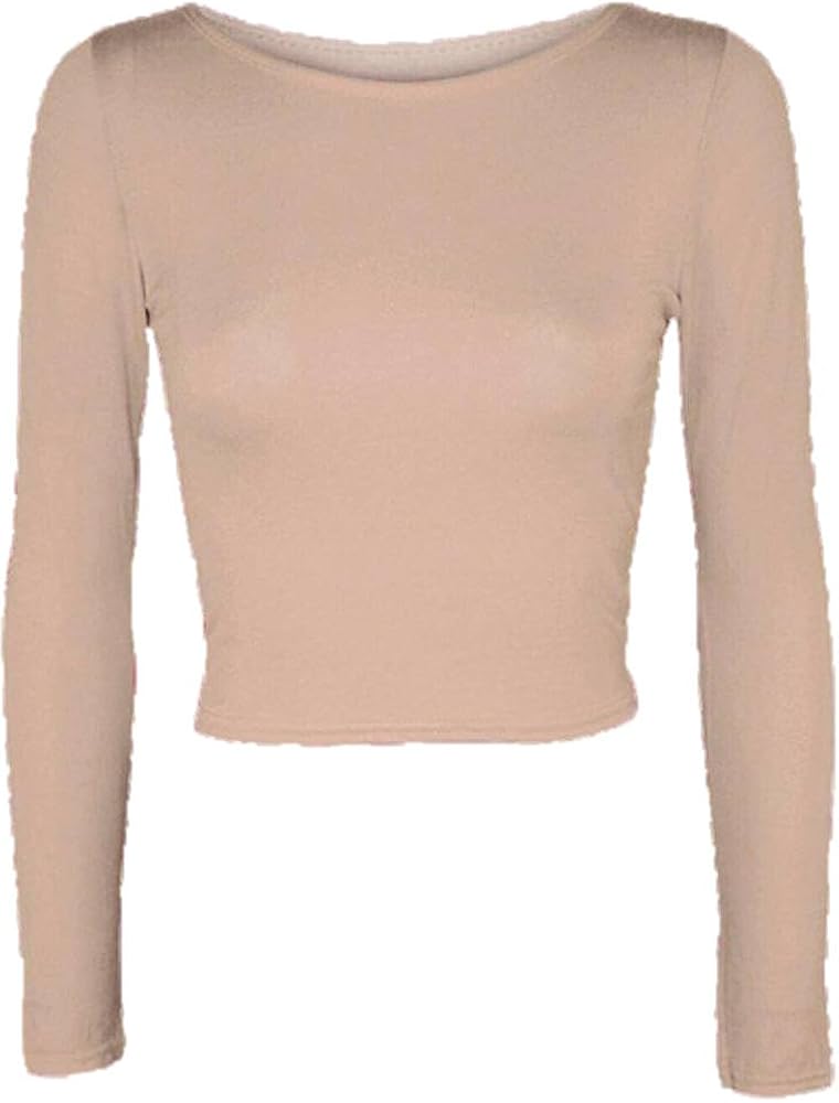 camiseta color carne mujer