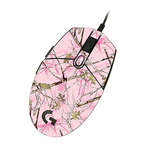 MightySkins Skin Compatible with Logitech G203 Lightsync/Prodigy - Conceal Pink…