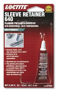 Amazon.com: Loctite 37424 640 High Strength Sleeve Retainer Tube, 6-milliliter: Automotive