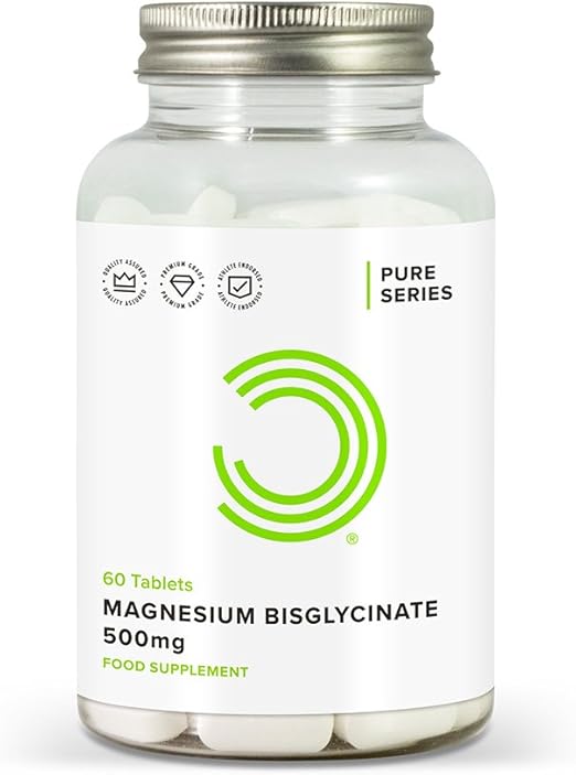 Bulk Magnesium Bisglycinate Tablets, 500 mg, Pack of 60, Packaging May