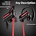 Bluetooth Headphones, Veidoo Wireless Sports In-Ear Headphones, Built-in Mic HD Stereo Noise Cancelling IPX5 Waterproof Earphones Sweatproof Earbuds for Gym Running Workout