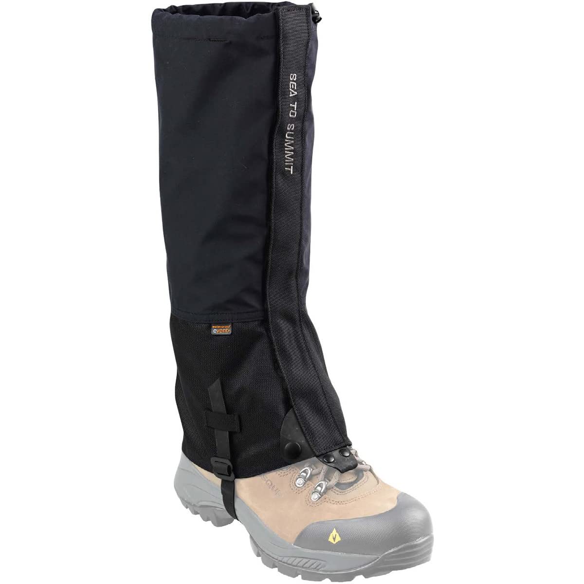 SEATO SUMMIT Polaina Alpine Event L Negra (Libre de PFC) Black (Black)