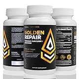Golden Repair :: Joint & Muscle Pain Relief - 95% Curcuminoids Extract, Turmeric Powder 500 mg per Capsule, Black Pepper Extract for Absorption. Anti-Inflammatory, Brain Health - 60 Servings - Vegan
