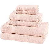 Pinzon Organic Cotton Towels 6 Piece Set, Pink