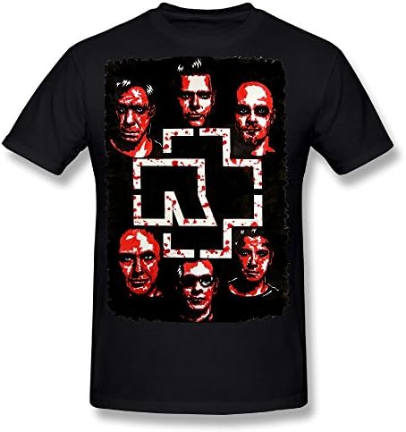 Flesiciate1 Men Rammstein Members Image And Logo Combination Deisgn Size XL T-Shirt
