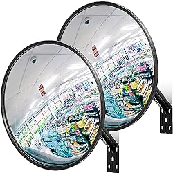 Maitys 2 Pcs Convex Mirror Acrylic Safety Security