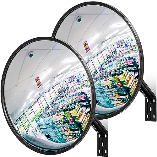 Maitys 2 Pcs Convex Mirror Acrylic Safety Security