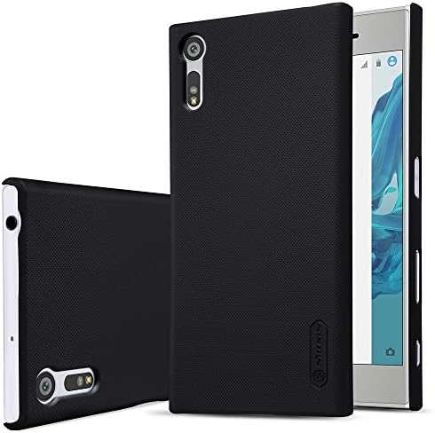 Meimei1986 Anti-Slip Slim Fit Frosted Ultra Thin Matte Hard Back Cover Case With Screen Protector for Sony Xperia XZ,Black