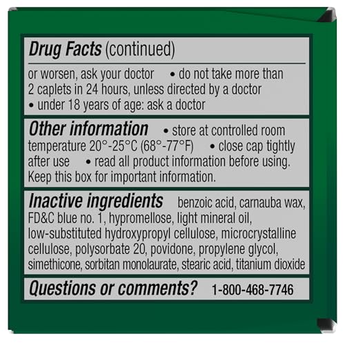 EXCEDRIN MIGRAINE RELIEF CAPLETS FOR MIGRAINE SYMPTOMS, ACETAMINOPHEN 500MG, ASPIRIN 250MG, CAFFEINE 65MG, PAIN RELIEVER, 24 COUNT