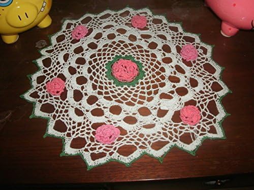 Pink Roses in 3-D, Home Decor, Table Accent, Table Accessory, 16 inches of Beauty