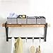 HOMFA Closet Drawer Organizer Foldable Fabric Cloth Storage Cubes Basket for Underwear, Bras, Socks, 6 Pack Stripe