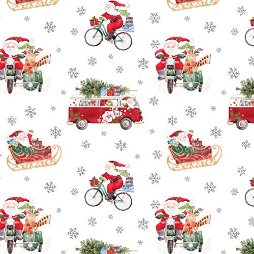 Jillson & Roberts Bulk Gift Wrap, Out for Delivery, Full Ream 833