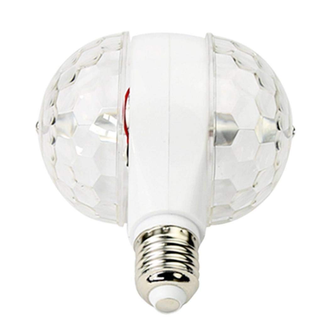 comfi1 Double Head Rotation Multicolor Stage Light Home Strobe Light LED Bulbs