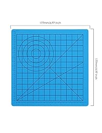 Alfombrilla de silicona con diseño 3D para bolígrafo con 2 tapas de silicona para dedos, alfombrilla de impresión 3D con plantilla básica, herramientas de dibujo 3D para niños o adultos