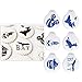ART Kitchenware 6pcs Halloween Cookie Stencil Set Cupcake Decoration Cake Stencil Mold Fondant Decorating Tools Coffee Stencils ST-847S