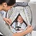 Summer Infant 2-in-1 Carry & Cover Infant Car Seat Cover, Clover