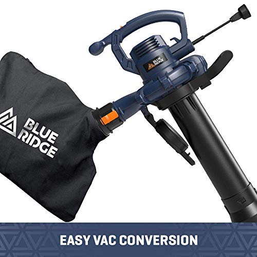 BLUE RIDGE BR8501U Corded 12.0A Electric 3 in 1 Blower/Mulcher/Vacuum