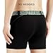 Separatec Men's 3 Pack Soft Bamboo Fiber Separate Pouches Boxer Briefs(Black,L)