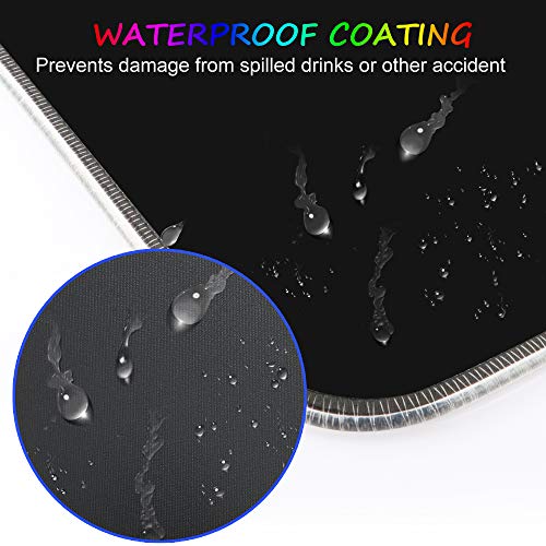 RGB Extended Gaming Mouse pad,Large led Gaming Mouse pad with 14 Lighting Modes and 2 Brightness Levels,Non-Slip and Waterproof Soft Mouse mat Suitable for Gamer/e-Sport pros/Office