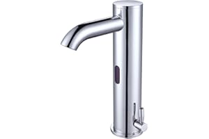 Aquaterior Automatic Electronic Sensor Touchless Bathroom Sink Faucet Motion Activated Hot & Cold Tap Undermount Chrome NSF CUPC CEC