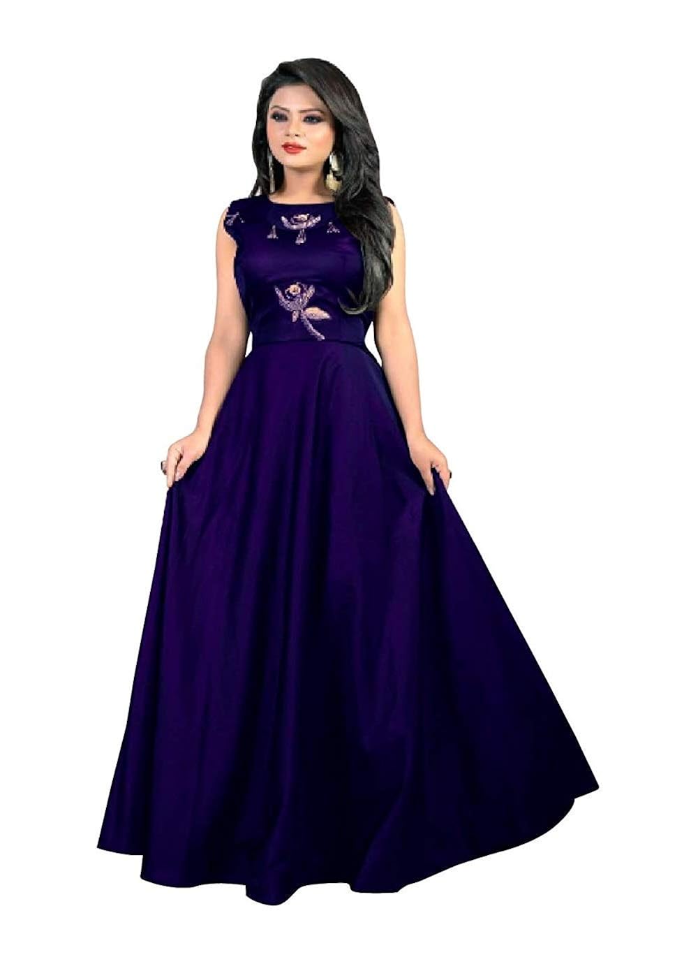 navy long gowns