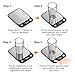 oneisall Food Scale, Multifunction Digital Kitchen Scale High Accuracy Electronic Food Weight with Large LCD Display, Stainless Steel Platform, Ultra Slim, Max. 11lb/5kg
