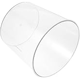 Kichvoe Transparent Flower Bucket 6.5 Inch Clear Floral Vase Multipurpose Container for Fresh Flower Arranging Home Decor Party Table Centerpiece