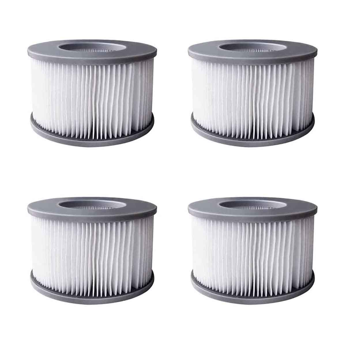 WuYan 4pcs Hot Tub Filters for MSpa Inflatable Pools, Enhanced Version Filter Cartridge Pump Fit for MSPA all Current Hot Tubs