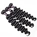 Usheen Hair Brazilian Virgin Hair Loose Wave 3 Bundles Grade 7A Loose Curly Weave Human Hair Extensions Loose Deep Wave Hair Bundles Natural Color