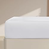 FreshCulture Twin XL Fitted Sheet Only–Premium Hotel-Quality Fitted Sheet for Twin XL Bed–Ultra Soft & Breathable Brushed Microfiber–Elegant Black Box Packaging (White)