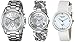 Akribos XXIV Women's AK738SS Analog Display Swiss Quartz Silver Watch Set
