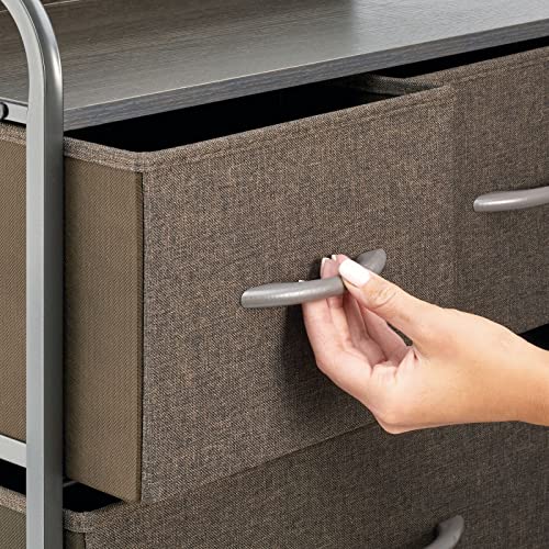 mDesign Tall Dresser Storage Chest Vanity Furniture Tower