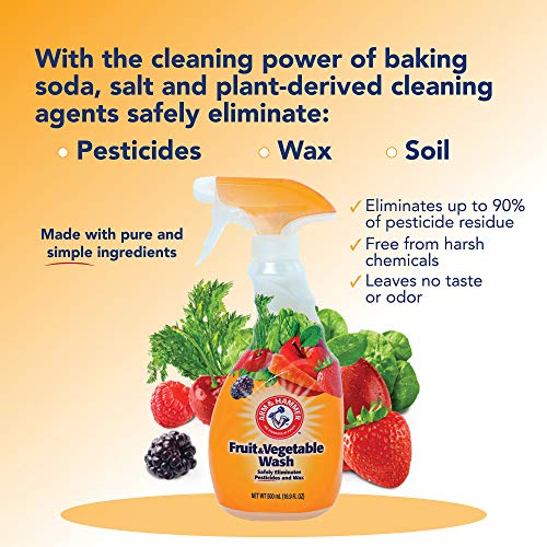 Arm & Hammer Fruit & Vegetable Wash, Produce Wash, Produce Cleaner, 16