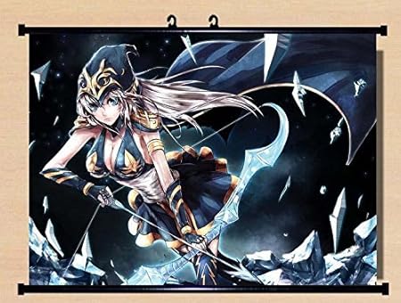 New Home Decor Anime League Of Legends Lol Ashe Cosplay Wall