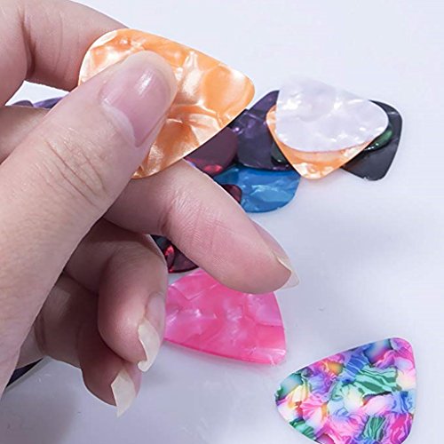 Kasmena 60Pcs Guitar Picks,Unique Guitar Gift Guitar Plectrums for Bass, Electric and Acoustic Guitars Includes 0.46mm, 0.71mm, 0.96mm - Thumbnail 5