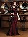 PrettyGuide Women's Evening Dress 1920s Sequin Deco Mermaid Hem Maxi Long Ball Gown Burgundy XL