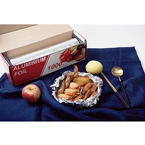 XIAFEI Kitchen Aluminum Foil Roll, 1000' Length x 12" Width