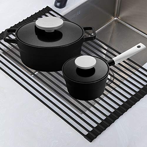 Roll Up Rack, Collapsible Dish Drying RackIn The Sink Drying Mat