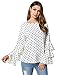 ZANZEA Women's Crewneck Sweatshirt Long Sleeve Pullover Loose Fit Blouse Tops White XX-Large