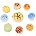 FUN LITTLE TOYS Squishy Mini Slow Rising Kawaii Jumbo Food Scented Squishies Key Chains-20 PCs Party Supplies, Kids Classroom Prizes, Party Bag Fillers