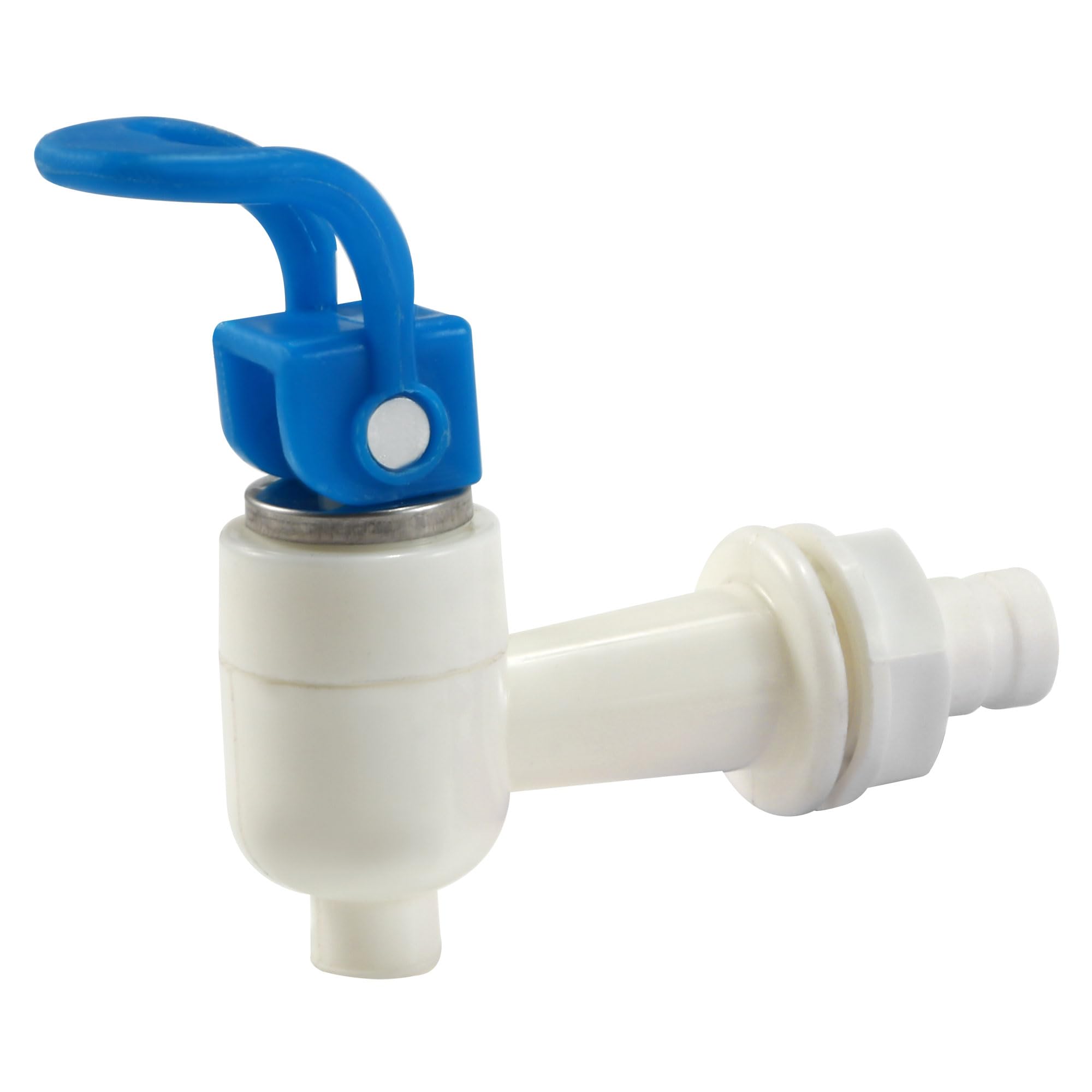 Sourcingmap Water Cooler Faucet Plastic Water Dispenser Push Type Drink Water Dispenser Tap with 15mm Thread Dia, Blue White