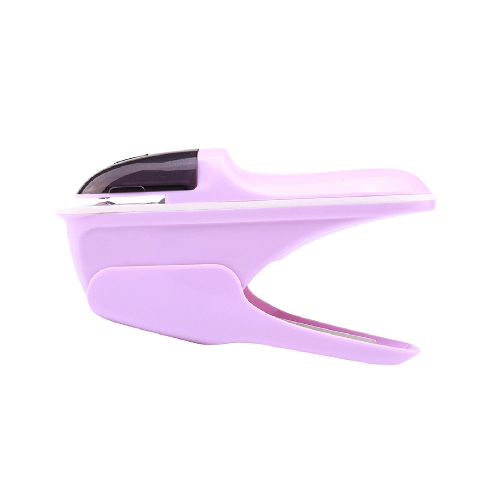 Stapleless Stapler, Manual Staplers, Portable Staple-Free Stapler for Booklet Brochures, Newspapers, Leaflets-Purple