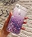 iPhone 6 Plus/6S Plus Case(Not for iPhone 6/6S),Blingy's New Cool Flowing Liquid Glitter Style Plastic Hard Case for Apple iPhone 6 Plus/6S Plus (Hearts with Purple Glitter)